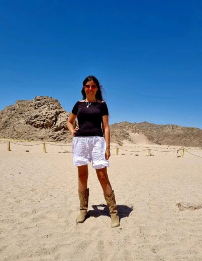 Sara Tommasi nel Deserto del Sinai